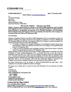 SE Notice of BM - Comsyn